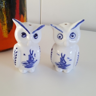 Owls salt and pepper set